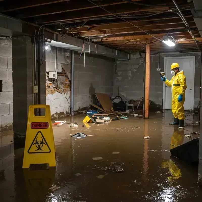 Flooded Basement Electrical Hazard in Canarsie, NY Property